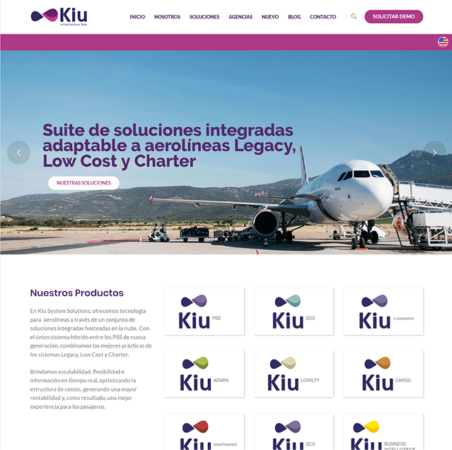 KIU Systems homepage screenshot