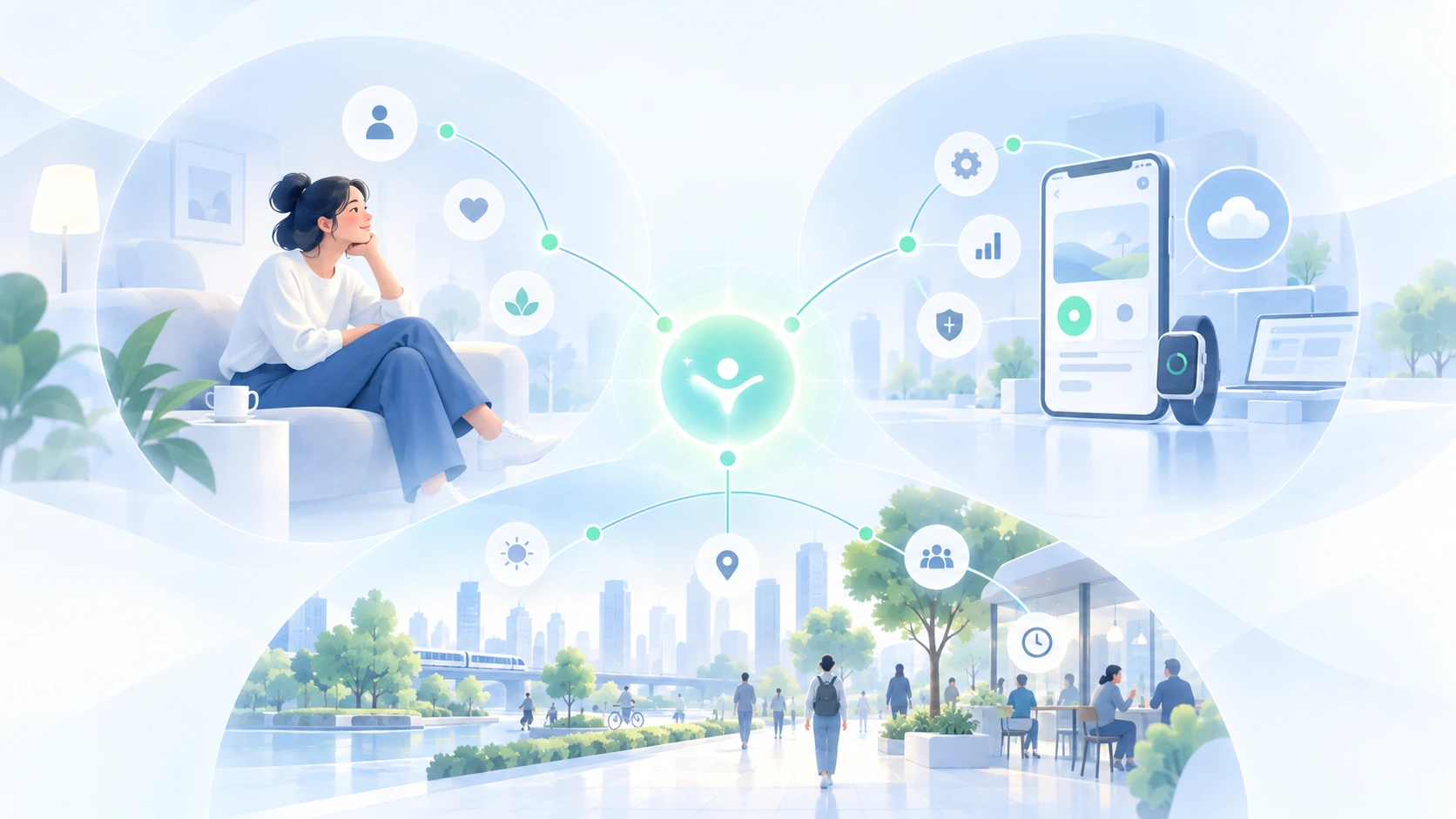 Comparación visual entre UI, usabilidad y UX mostrando que no son equivalentes.
