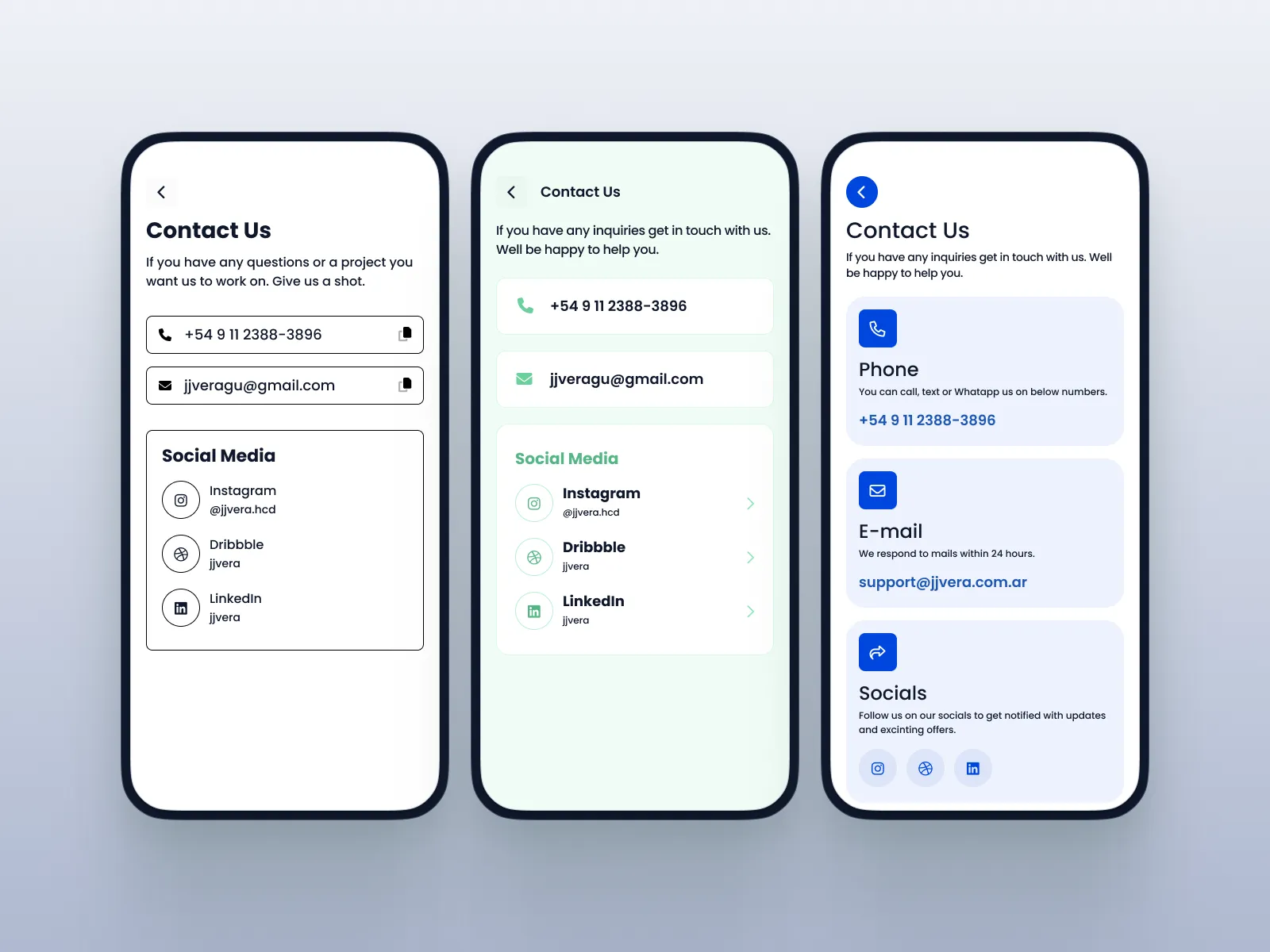 Detalles de Contacto